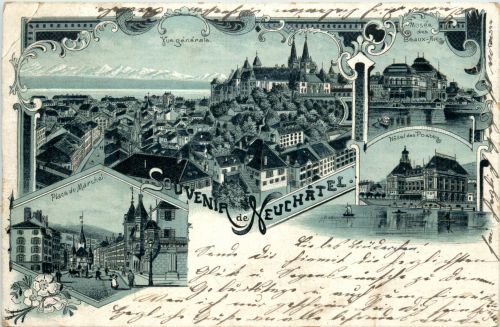 Souvenir de Neuchatel - Litho