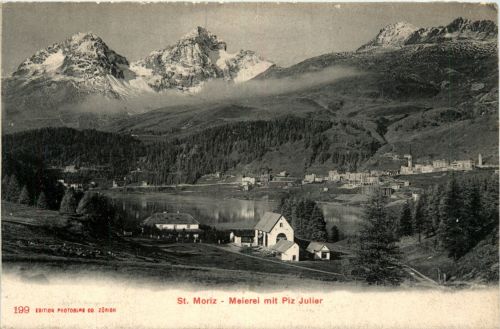 St. Moritz - Meierei mit Piz Julier
