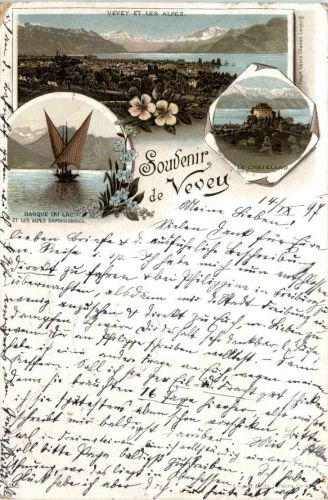 Souvenir de Vevey - Litho