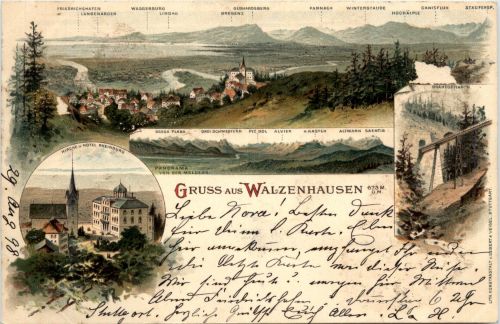 Gruss aus Walzenhausen - Litho