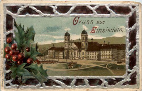 Gruss vaus einsiedeln - Litho