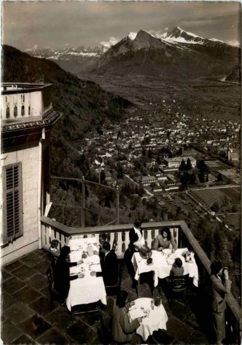 Restaurant Wartenstein - Blick auf Ragaz