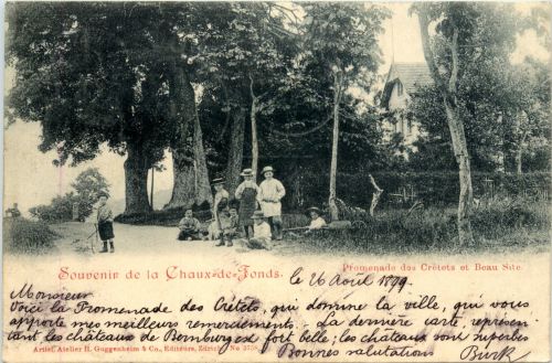 Souvenir de la Chaux de Fonds - Promenade des Cretets et Beau Site