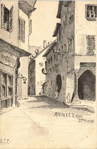Annecy Künstlerkarte