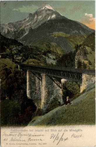 Gotthardbahn bei Intschi