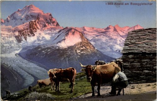 Abend am Roseggletscher