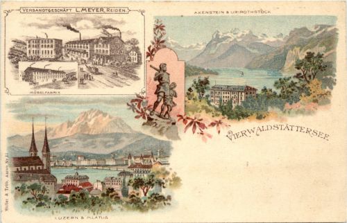 Luzern Vierwaldstäätersee - Litho