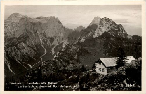 Admont, Gesäuse: Ennstalerhütte am Tamischbachturm mit Buchsteingruppe