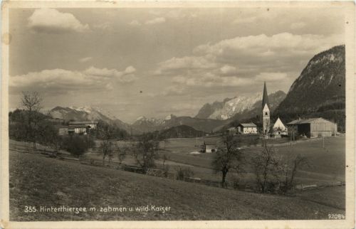 Sonstige/Tirol - Hinterthiersee mit zahmen und wilden Kaiser