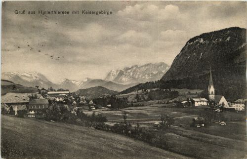 Sonstige/Tirol - Gruss aus Hinterthiersee mit Kaisergebirge