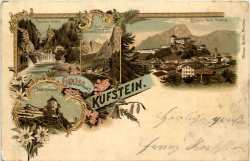 Gruss aus Kufstein - Litho