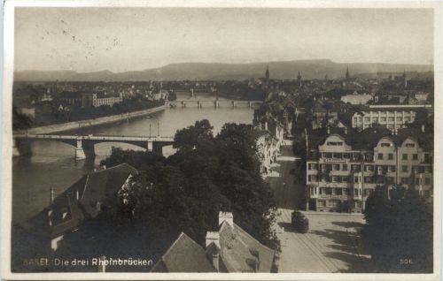 Basel - Die drei Rheinbrücken