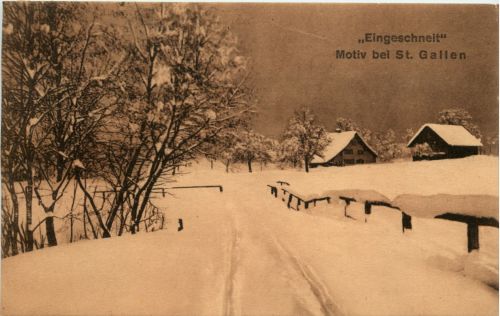 Eingeschneit - Motiv bei St. Gallen