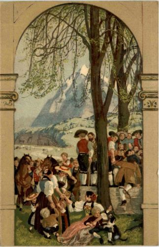 Bundesfeier Postkarte 1918 - Ganzsache