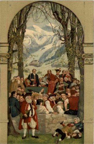 Bundesfeier Postkarte 1918