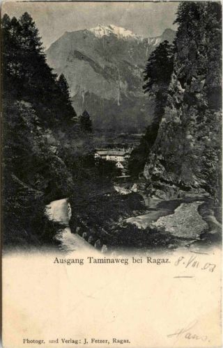Ausgang Taminaweg bei Ragaz