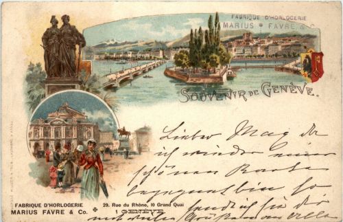 Souvenir de Geneve - Litho
