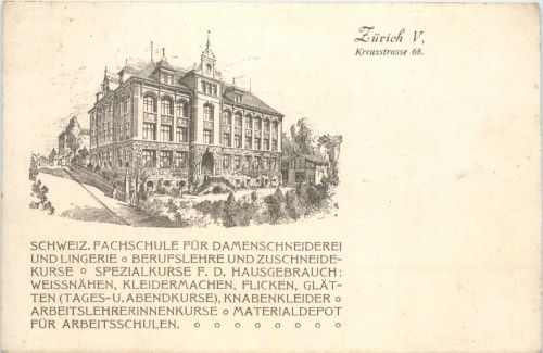 Zürich - Fachschule für Damenschneiderei