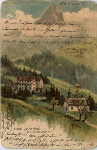 Les Avants - Dent de Jaman - Litho