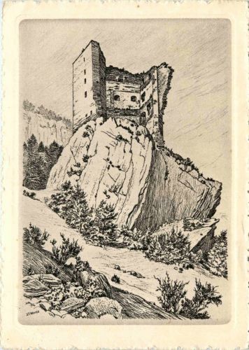 Ruine Haldenstein - Künstlekarte