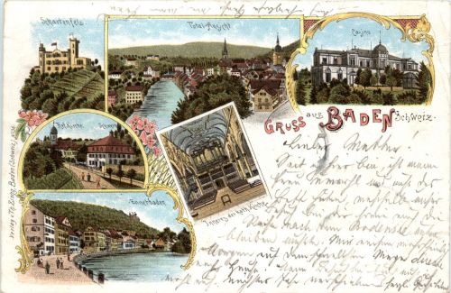 Gruss aus Baden - Litho