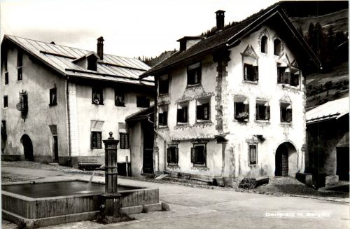 Dorfplatz in Bergün