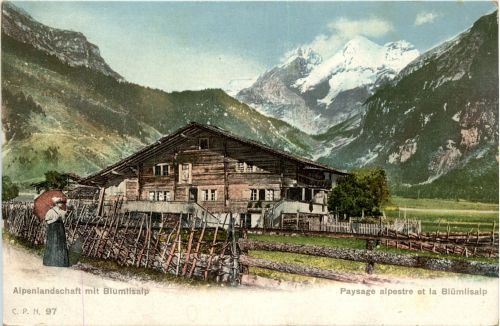 Alpenlandschaft mit Blümlisalp