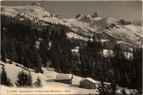Lammerhorn en hiver pres Montana sur Sierre