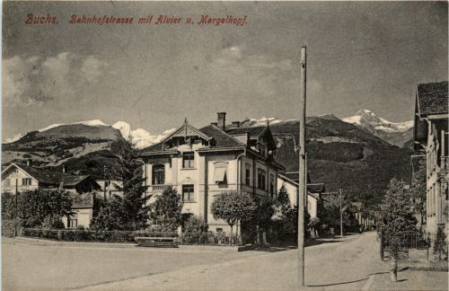Buchs - Bahnhofstrasse mit Alvier