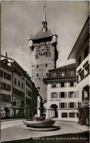 Baden - Stadtturm & Hotel Engel