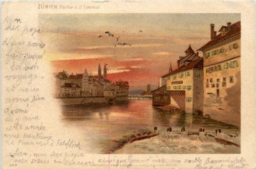 Zürich - Partie an der Limmat