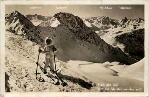 Schlahorn - Kind beim Skifahren