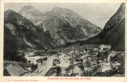 Nordportal des Albulatunnels bei Prada