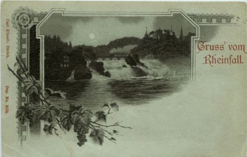 Gruss vom Rheinfall - Litho Verlag Künzli