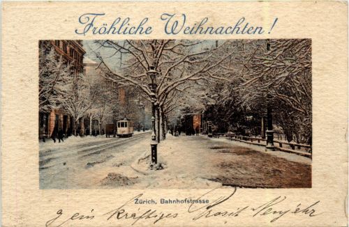 Zürich - Bahnhofstrasse - Fröhliche Weihnachten