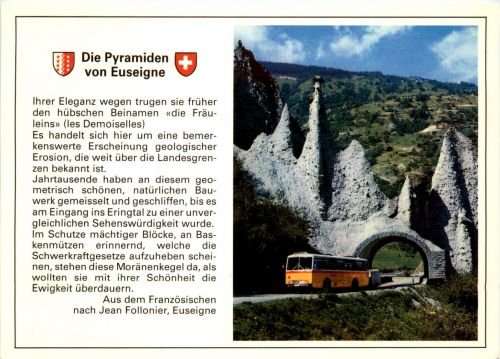 Die Pyramiden von Euseigne - Eringtal Postbus