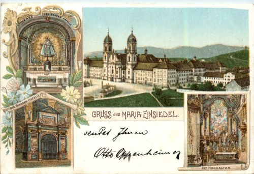 Gruss aus Maria Einsiedel - Litho