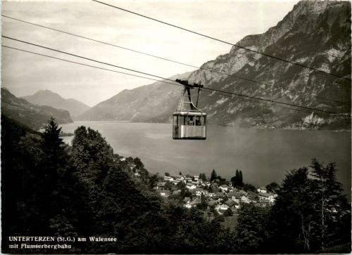 Unterterzen am Walensee mit Flumserbergbahn