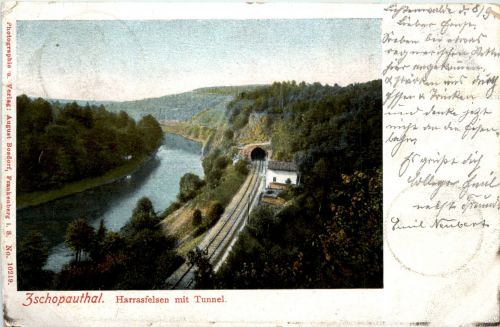 Zschopauthal - Harrasfelsen mit Tunnel