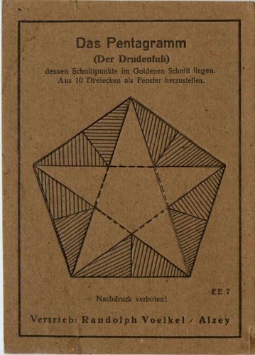 Das Pentagramm - Druidenfuss - Basteln