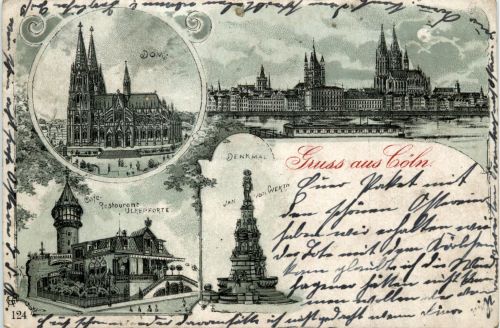 Gruss aus Cöln - Litho