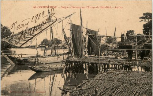 Saigon - Pecheurs sur l Arroyo de Binh Dinh