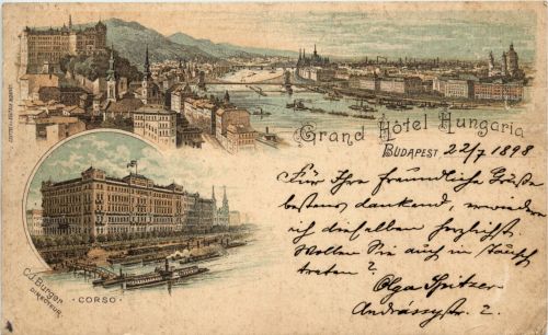 Budapest - Grand Hotel - Litho