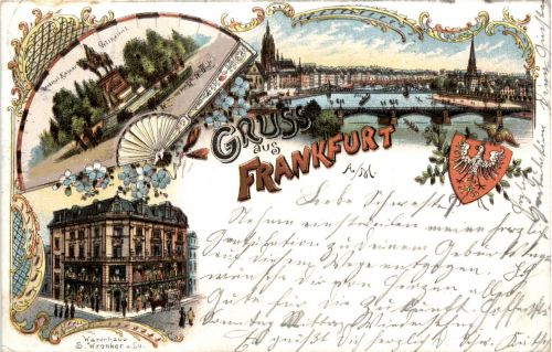 Gruss aus Frankfurt - Litho