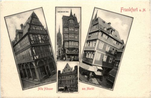 Frankfurt - Alte Häuser am Markt