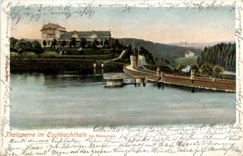 Thalsperre im Eschbachthale bei Remscheid