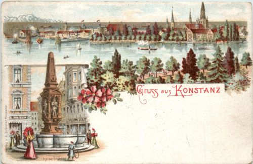 Gruss aus Konstanz - Litho