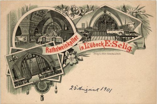 Lübeck - Ratsweinkeller - Litho