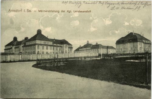 Arnsdorf - Männerabteilung der Kgl. Landesanstalt - Feldpost