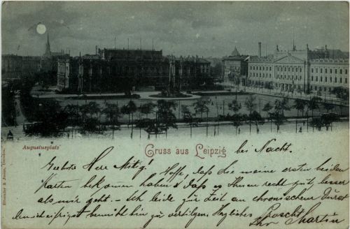 Gruss aus Leipzig - Augustusplatz